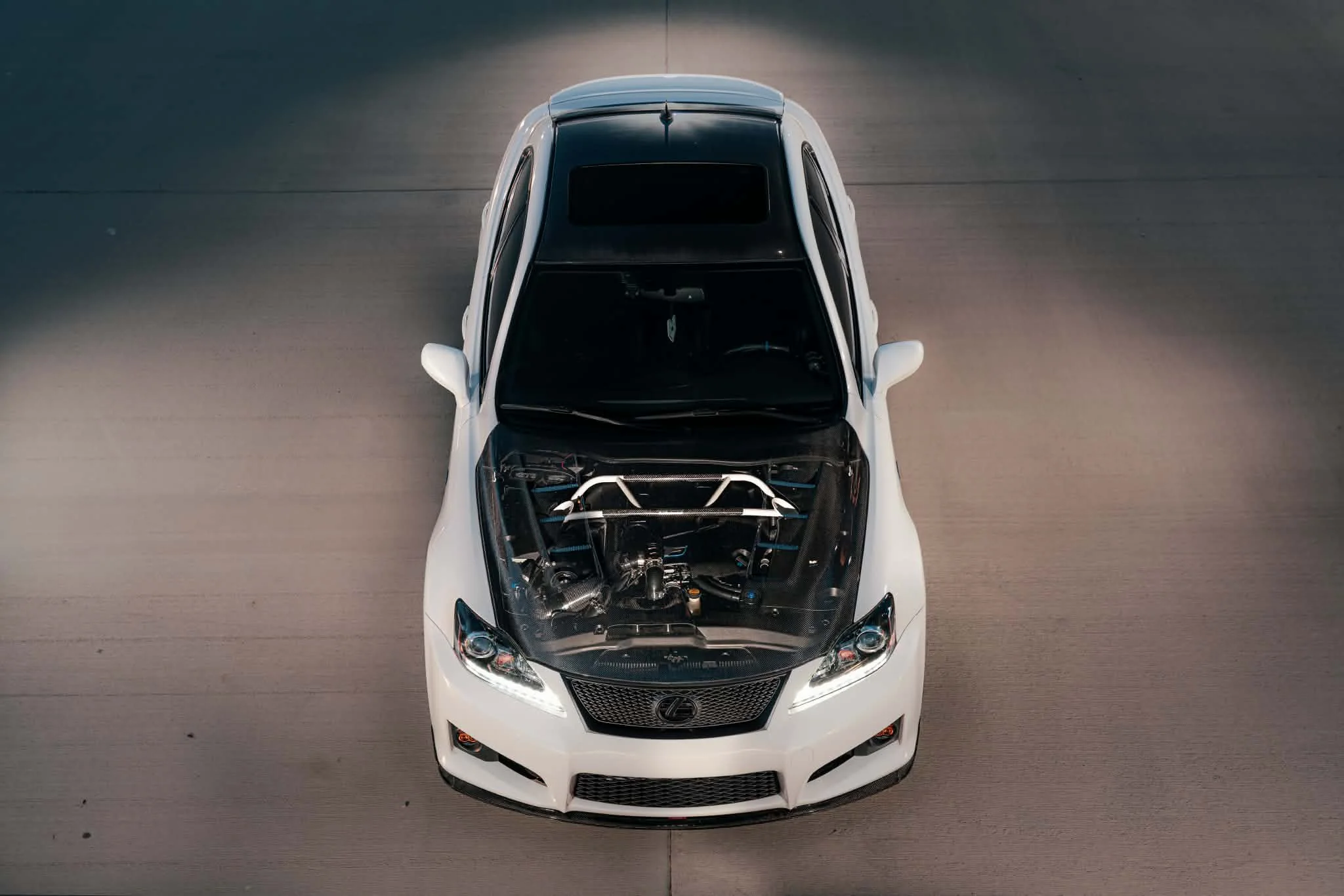 Lexus IS F performance engine bay